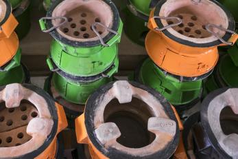 Several cooking pots