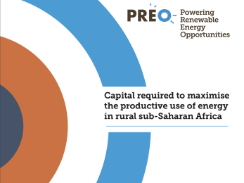 Maximising productive use of energy in sub-saharan africa